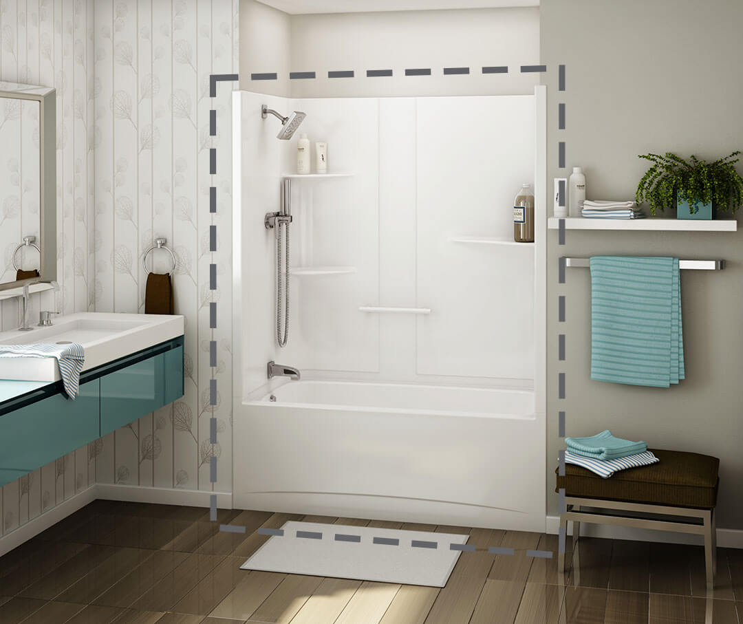 MAAX 1-Piece Tub Shower