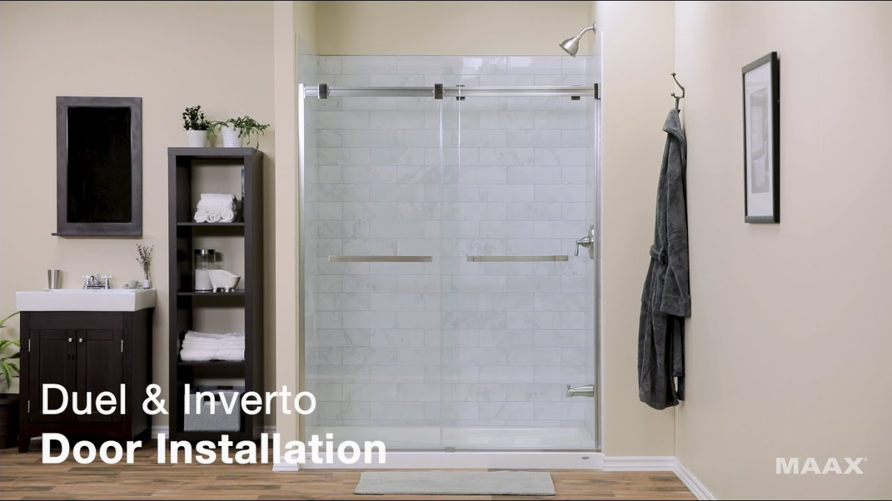 MAAX Duel InVerto Shower Door Installation MAAX Duel InVerto Shower Door Installation