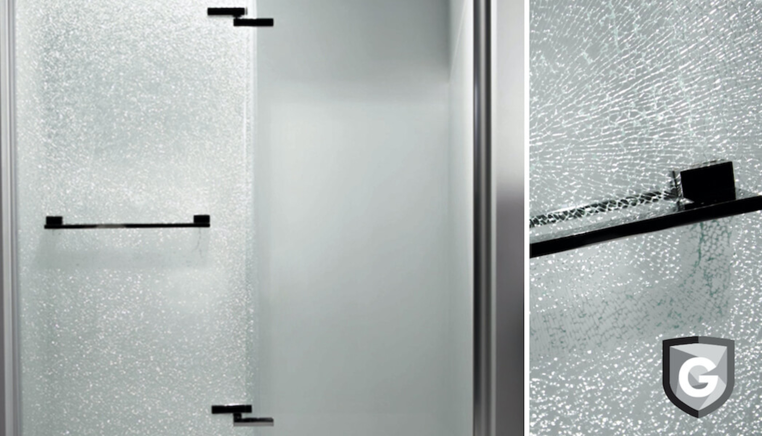 Shower Glass Shatter Resistant Technology, GlassShield®