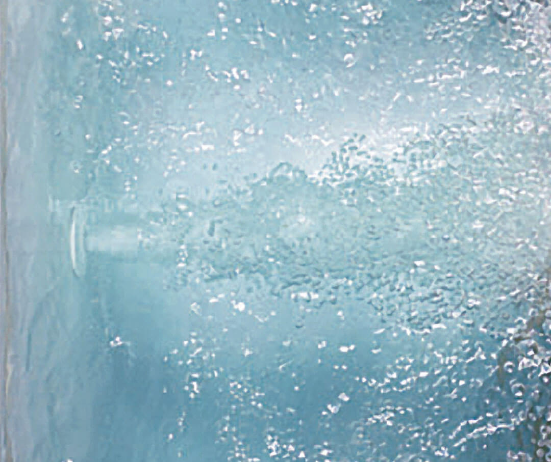 Water movement in hydrosens bathtub