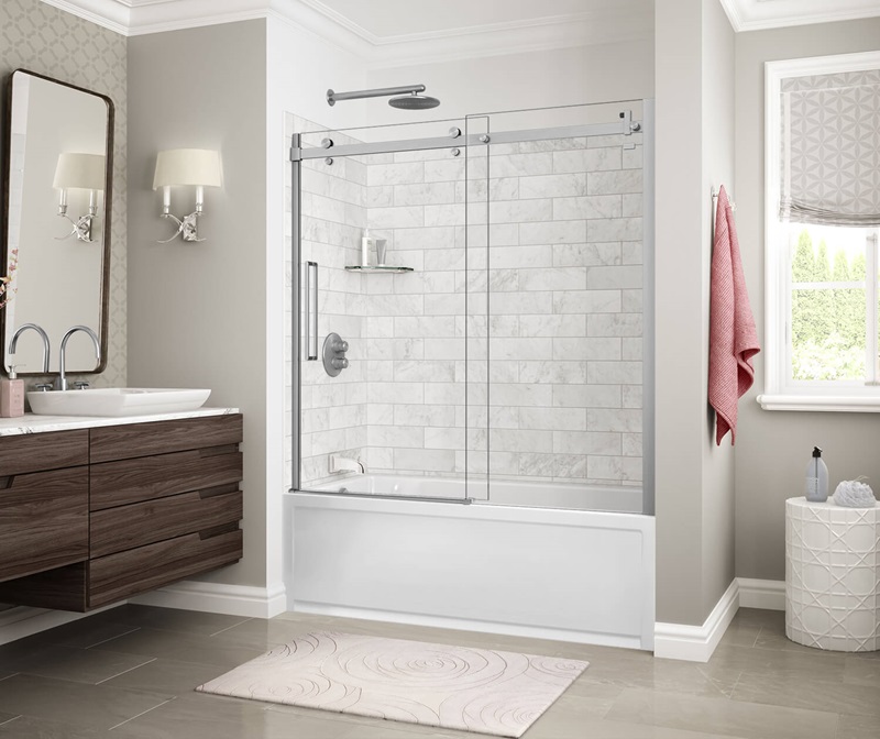 MAAX Marble Carrara Tub Shower