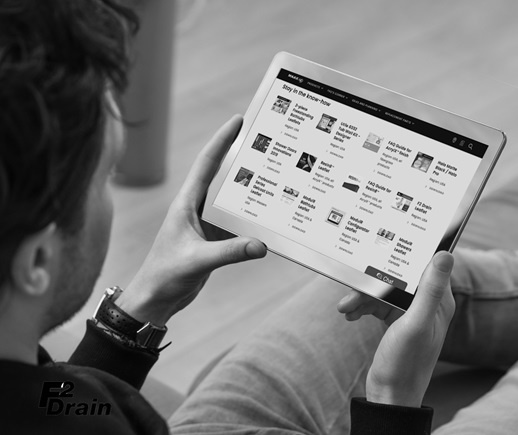 Person using a tablet