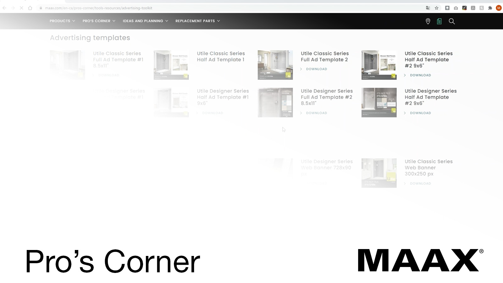 MAAX Pro's Corner MAAX Pro's Corner